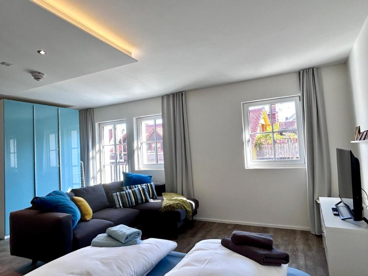 Ferienwohnung Fumi - Maisonette Im Sanierten Altbau Mit Grosser Dachterrasse Und Blick Ueber Die Insel 린다우 외부 사진